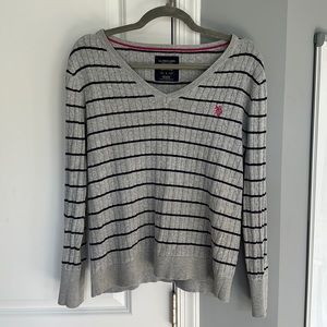 U.S.‎ Polo Assn. Stripped Sweater- Size Large
